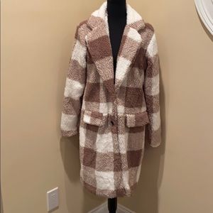 NWOT TAYLOR SWIFT Buffalo Plaid Teddy Jacket size Medium